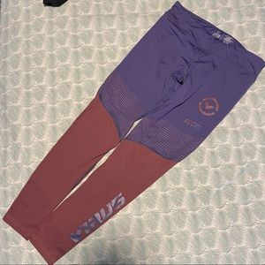 S Purple and Pink Virus ECC21 Compression Legging